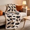thumbnail image 4 of Halloween Blanket 39.4x27.6in Flannel Throw Halloween Patterned for Sofa Travel by OVFUIZ, 4 of 6