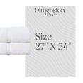 thumbnail image 2 of Home Weavers  Elegance Essentials 550GSM Cotton Zero Twist Super Absorbent Bath Towel Set of 2 27"x54" - Ivory, 2 of 5