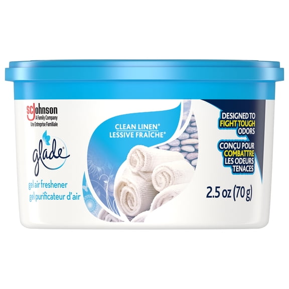 Clean Linen Glade Mini Gel Air Freshener 2.5oz 6pack Clean Linen