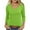 Green, variant on FAIWAD Womens Tops 3/4 Sleeve Scalloped V Neck Dressy Pullover Trendy Casual Party Daily Blouses