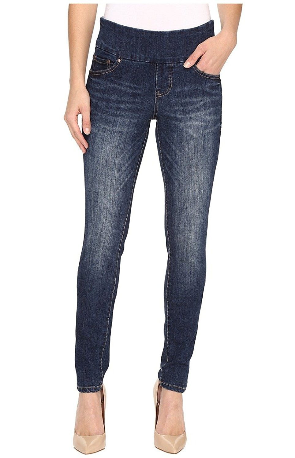 JAG Jeans - Jag Nora High Rise Skinny Pull On Jeans - Walmart.com ...