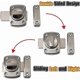 thumbnail image 5 of Gate Latch Slide Bolt Latches Lock,safety Double Sided Gate Hardware,brushed Finish, 5 of 5