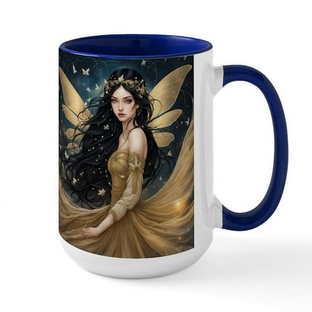 

CafePress - The Golden Fairy Mugs - 15 oz Ceramic Large Mug