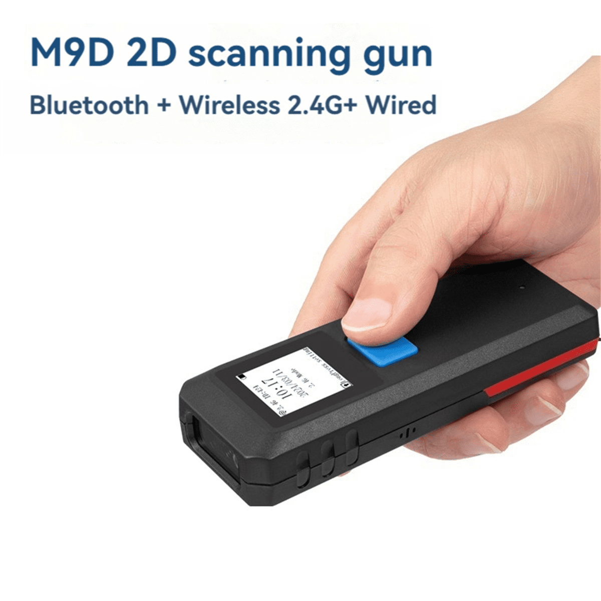 Wireless QR Code Scanner Bluetooth Portable Barcode Scanner Barcode Warehouse Express Barcode Scanner M9D 1D 2D