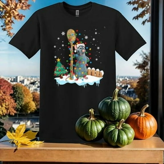 Disney Ratatouille Remy Santa Happy Holiday T-shirt Unisex,S-5XL