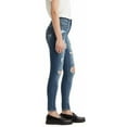 thumbnail image 2 of Levi's DARK INDIGO DESTRUCTED Women's 721 High Rise Jeans, US 10 Short| W30 L30, 2 of 3