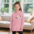 thumbnail image 3 of Psesaysky Girls Hoodies Pink Santa Claus Print Pullover Hooded Sweatshirts Kids Warm Casual Hoodie Dress Outfits Fall Winter Clothes for 11-12 Years, 3 of 7