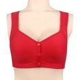 thumbnail image 7 of Hessimy for Women, Comfortable Convenient Front Close Button Cotton Bras for Women(D,42), 7 of 7