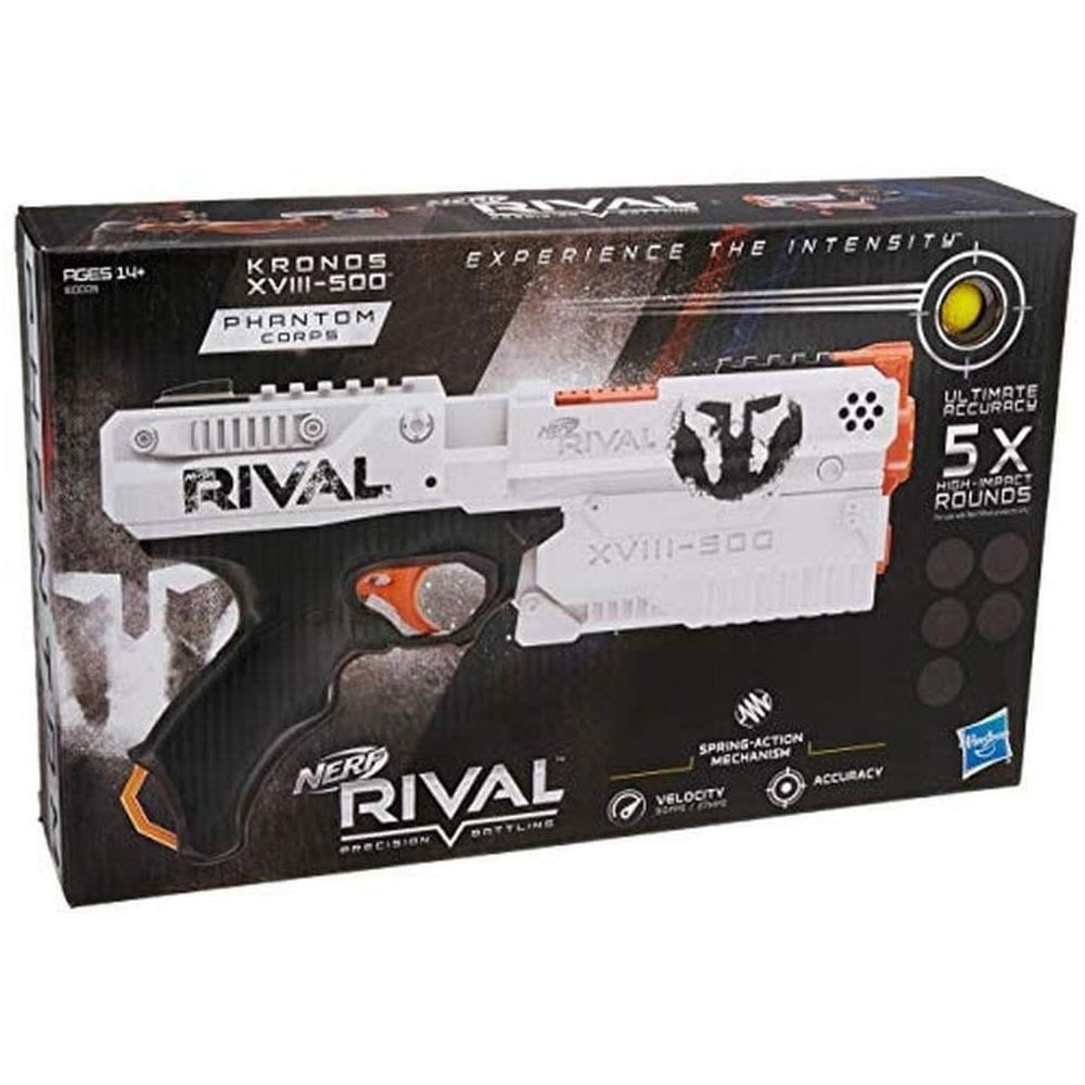 Rival Kronos XVIII 500 Spring-Action Blaster | White - Walmart.com