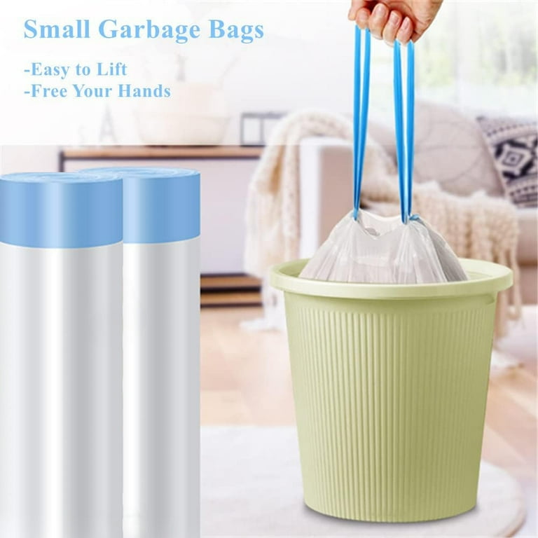 Mini Gal Trash Bags Small Trash Bags Drawstring, Individual