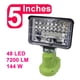 thumbnail image 3 of Ounissouiy Lámpara de foco, luz de trabajo, carpa portátil, pesca, práctica antorcha de viaje, reemplazo de brillo de trabajo para Iluminación y accesorios 5 pulgadas Ounissouiy HA074809-02, 3 of 5