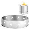 thumbnail image 1 of VEVOR Support de Foyer pour Poêle Solo Feu de Camp 19,5 Pouces Anneau de Foyer Sans Fumée, 1 of 9