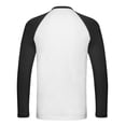 thumbnail image 2 of Fruit of the Loom T-Shirt de Baseball à Manches Longues Contrasté pour Adulte, 2 of 3