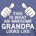 thumbnail image 3 of CafePress - Awesome Grandpa Mens Tri Blend T Shirt - Mens Tri-blend T-Shirt, 3 of 4