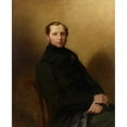 thumbnail image 2 of Eugène Delacroix 12x14 Gold Ornate Wood Frame and Double Matted Museum Art Print Titled - Portrait of Count Charles De&nbsp;Mornay (1837), 2 of 4