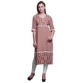 thumbnail image 1 of Bimba Tuniques Droites pour Femmes Kurta Imprimée Tenue d'Été Kurti pour Dames, 1 of 5