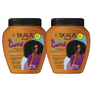 SKALA Mais Crespos Super Curly Hair Type 4ABC - Hydrate, Eliminate Frizz 2 IN 1 Conditioning Treatment Cream and Cream To Comb