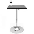 thumbnail image 3 of Modern Home Zeta Contemporary Adjustable Height 24" Bar Table (Black), 3 of 5