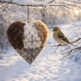 thumbnail image 5 of Handmade Alpaca Fiber Bird Nesting Heart, 2026 Upgrade Refillable Birds Nesting Material Holder, Birds Nestings Heart Outdoor Yard Art Bird Shelter for Garden, Yard & Bird‘s Lovers Gift(1PC), 5 of 7