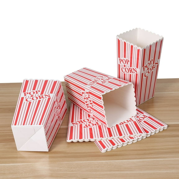 TAILTOSS 6Pcs Popcorn Snack Boxes with for Party and Storage Containers