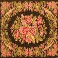 thumbnail image 1 of Ahgly Company Indoor Square Medallion Orange French Area Rugs, 8' Square, 1 of 1