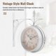 thumbnail image 4 of Iron Round Wall Hanging Double Sided Two Faces Retro Station Clock Round Chandelier Wall Hanging Clo, 4 of 5