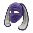 thumbnail image 1 of Winter Warm Knit Hoodwith Rabbit Ears for Adults Suitable for Seasonal Outdoor Activities and Everyday Comfort, 1 of 2