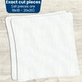 thumbnail image 4 of New Premium White T-Shirt Knit Rags, Exact Cut Pieces - 100% Cotton, Cloth Rags, Excellent for General Cleaning, Spills, Home, Staining, Polishing, Bar Mop by Nabob Wipers, 4 of 12