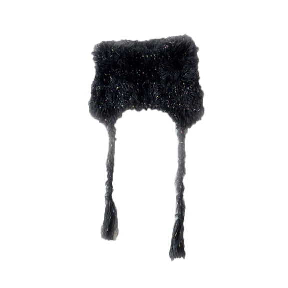 Aofany Winter Hats for Women Beanies with Ear-Flaps Straps Fleece Wool Knitted Thermal Warm Outdoor Ski Snow Solid Cap & Hat