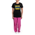 thumbnail image 4 of CafePress - Stand With Ukraine - Women's Short Sleeve Print T-Shirt and Pants Dark Cotton Pajama Set, 4 of 7