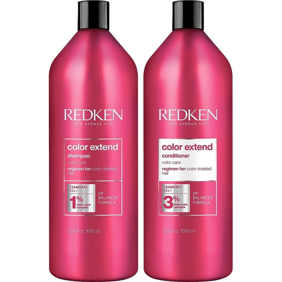 Redken Color Extend Shampoo & Conditioner Set for Color Treated hair, 33.8 oz Each