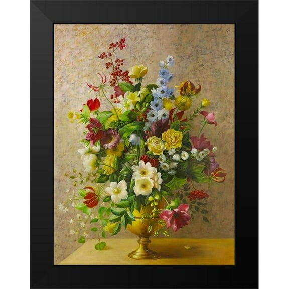 Welby 12x14 Black Modern Framed Museum Art Print Titled - Fragrant Offerings