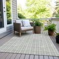 thumbnail image 6 of Addison Rugs Chantille Indoor/Outdoor Transitional Stripes Silver Washable Rectangle Rug, 9' x 12', 6 of 6
