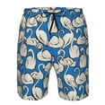 thumbnail image 3 of Pofeuu Swan Birds Prin Men's Swim Trunks Quick Dry Bathing Suit Swimming Board Shorts Mesh Lining Beach Swimwear-Medium, 3 of 6