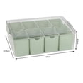 thumbnail image 7 of Shoreew Refrigerator Storage Box with 4 Detachable Bins Clear Lid Large Capacity Rectangle Fridge Vegetables Fruits Organizer Holder Kitchen Food Container, 7 of 7