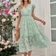 thumbnail image 1 of Vestidos de Fiesta Elegantes ajustado para mujer Vestido de cóctel de estilo elegante Traje de vacaciones Ygjytge Verde T L para Mujer, 1 of 8