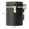 thumbnail image 3 of Stainless Steel Coffee Canister 1.8L - Airtight Clamp Lid, Clear See-Thru Top - Ideal for Coffee Bean Storage, Ground Coffee Storage, Kitchen Storage, Pantry Storage, 3 of 7