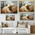 thumbnail image 4 of Designart "Majestic Bear in a Pastoral Scene I" Animals Floater Framed Canvas Wall Art, 4 of 7