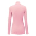 thumbnail image 3 of Made by Johnny Women's Long Sleeve Rib Turtleneck Top Pullover Sweater XXXL PINK, 3 of 7