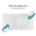 thumbnail image 2 of Lorviah 2 Pack Waterproof Crib Mattress Protector 28"x52", Soft Quilted Fitted Sheet, Breathable Noiseless Hypoallergenic Mattress Cover, White, 2 of 5