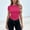 Hot Pink, variant on OGLCCG Crop Tops for Women Summer tretchy Soft Slim Fit Short Sleeve Y2k Tight Tshirts Solid Color Crop Workout Tops,White