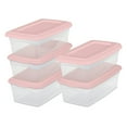 thumbnail image 1 of Sterilite Set Of (5) 5.7L Boxes- Pink, 1 of 2