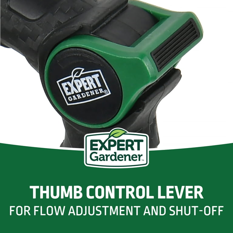 Expert Gardener Watering Nozzle with 8-Pattern Thumb Control and