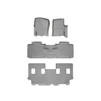 WeatherTech Custom Fit FloorLiners compatible with Navigator, Expedition - Complete Set (1st, 2nd, & 3rd Row), Grey