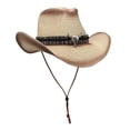 thumbnail image 2 of Sombrero de vaquero Sunnimix de paja de papel moldeable, 2 of 7