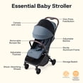 thumbnail image 4 of HARPPA Lightweight Baby Stroller for Toddlers, One-Hand Fold & Self-Standing, 15.4 lbs, Soft Blue, 4 of 10