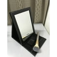 thumbnail image 5 of Portable Folding Vanity Mirror for Bedroom Cosmetic Dresser, Makeup Mirror with Leather Cushioned Cover for Travel, 5 of 5