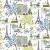 Waverly Inspirations Cotton 44" Paris Stroll Lilac Color Sewing Fabric by the Yard