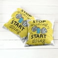 thumbnail image 6 of Ambesonne Fitness Throw Pillow Cover 2 Pack, Words Doodle, 16", Multicolor, 6 of 7