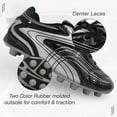 thumbnail image 3 of &nbsp;Vizari FG Soccer Cleats for Men & Women | Comfortable Outdoor Football Shoes for Training & Matches - Black/White, 7.5, 3 of 7